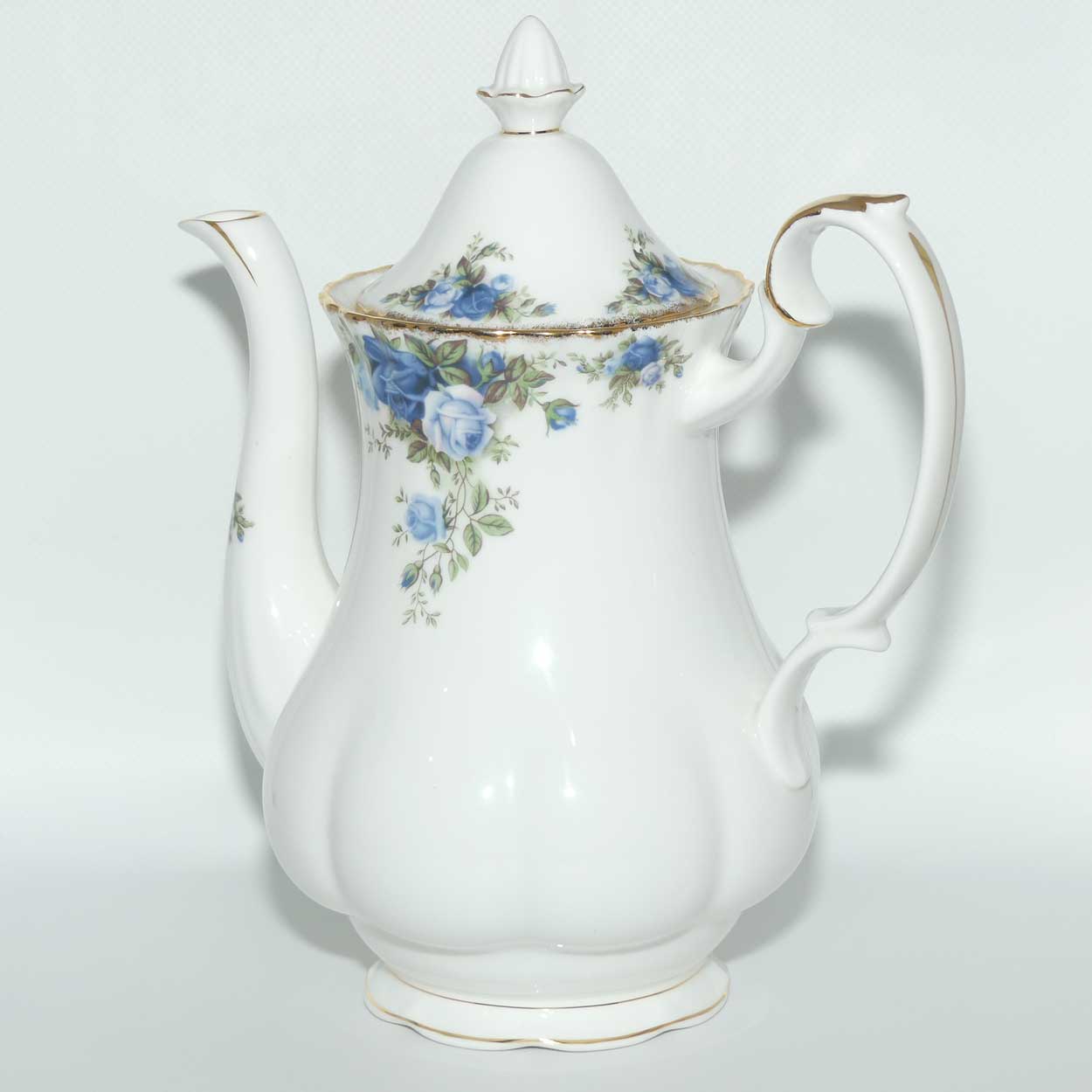 Royal Albert Bone China England Moonlight coffee pot | LARGE | © 1987 Royal Albert Ltd backstamp | 1250ml