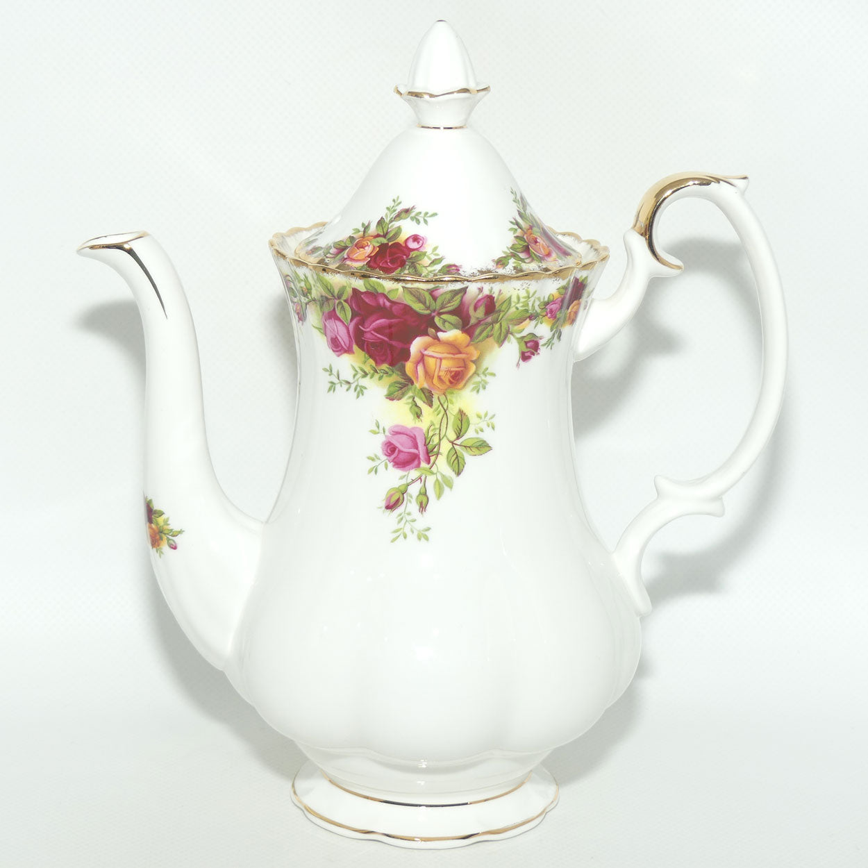 Royal Albert Bone China England Old Country Roses coffee pot | early stamp | 900ml | #3