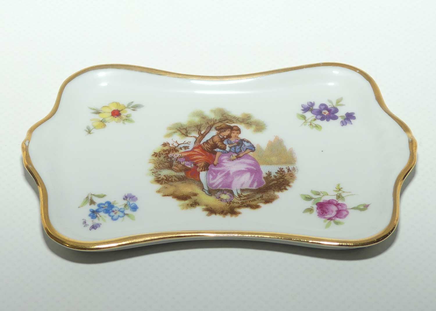 Limoges France small tray collection | 2 items | Oval and Rectangular