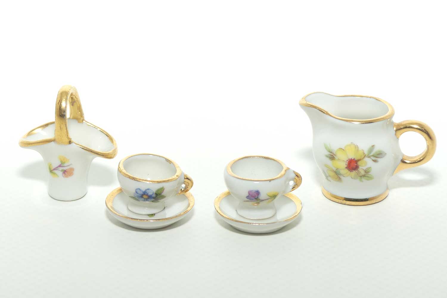 Limoges France collection of tiny dolls house items