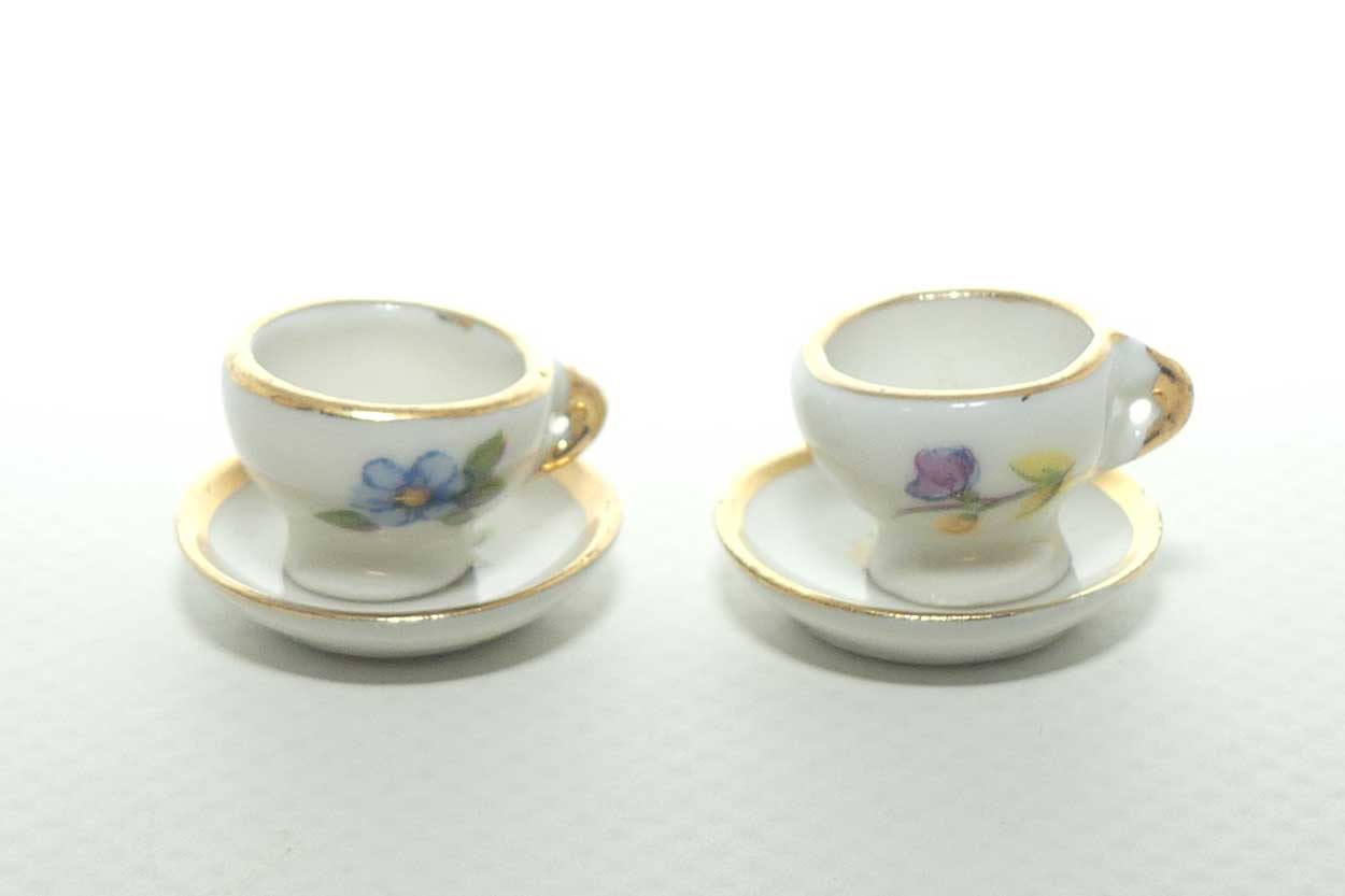 Limoges France collection of tiny dolls house items