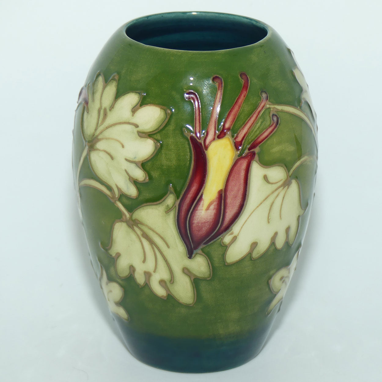Walter Moorcroft Columbine (Green) 102/5 vase