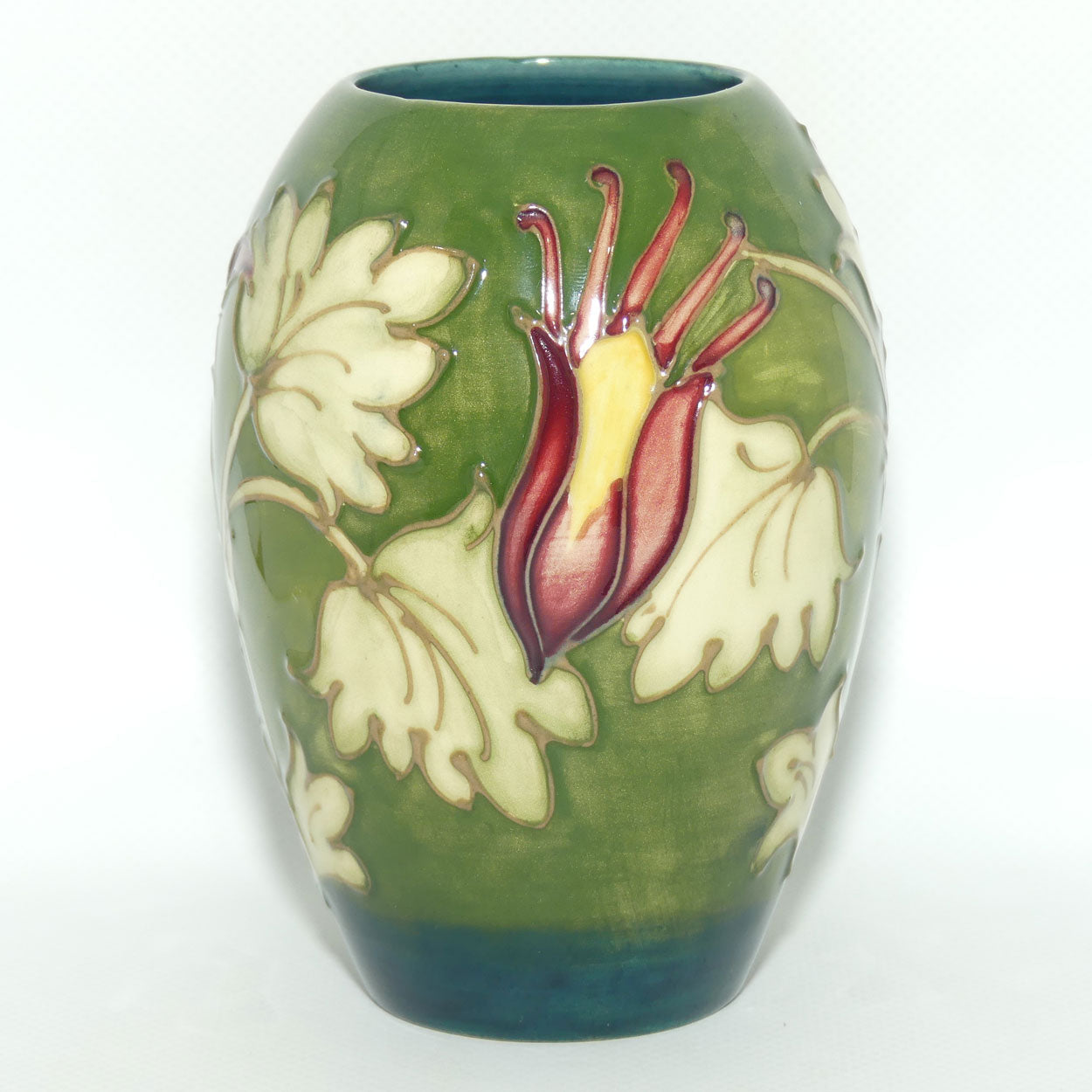 Walter Moorcroft Columbine (Green) 102/5 vase