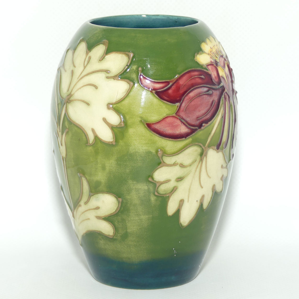 Walter Moorcroft Columbine (Green) 102/5 vase