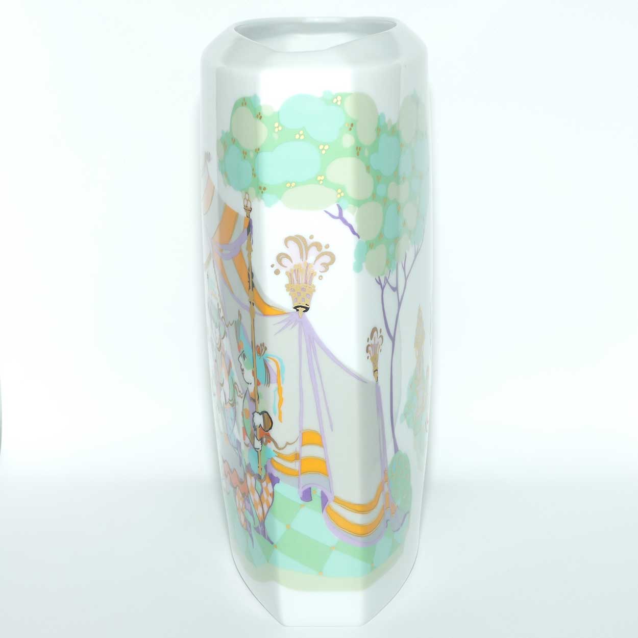 Rosenthal Bjorn Wiinblad Commedia Dell' Arte large letterbox vase