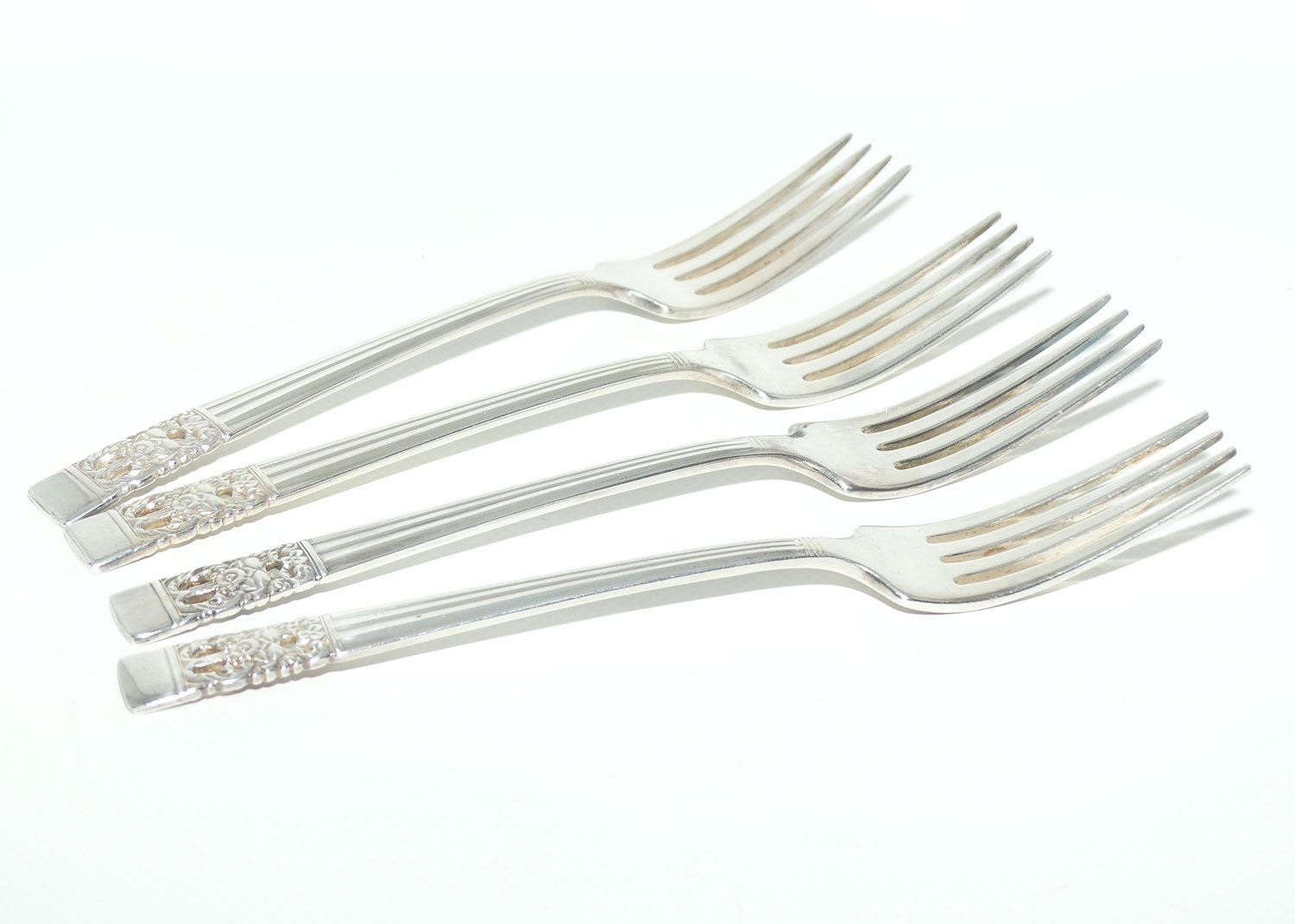 Oneida Community Plate set of 4 forks | HAMPTON COURT pattern | 18cm long