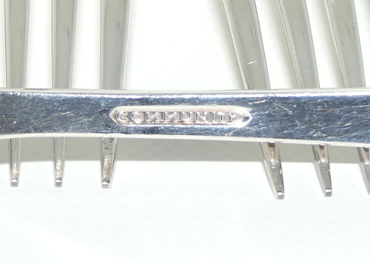 Oneida Community Plate set of 5 forks | HAMPTON COURT pattern | 18cm long