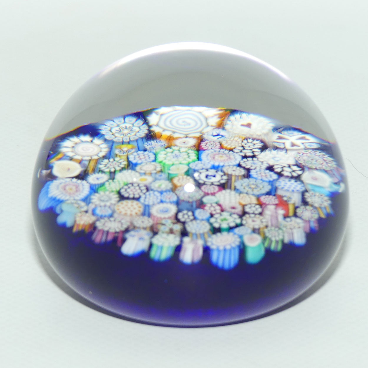 John Deacons Scotland Complex Closepack Large paperweight | Blue