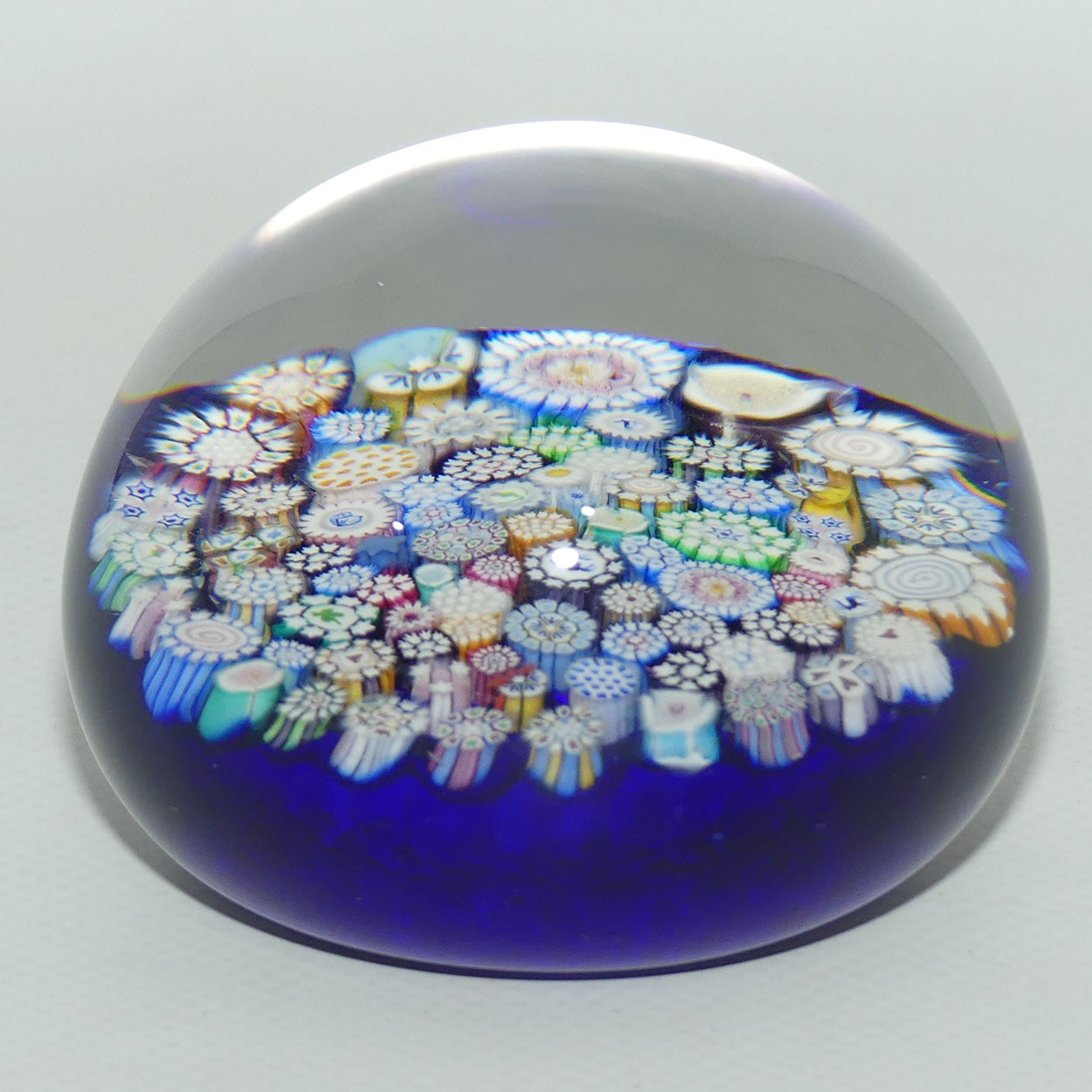 John Deacons Scotland Complex Closepack Large paperweight | Blue