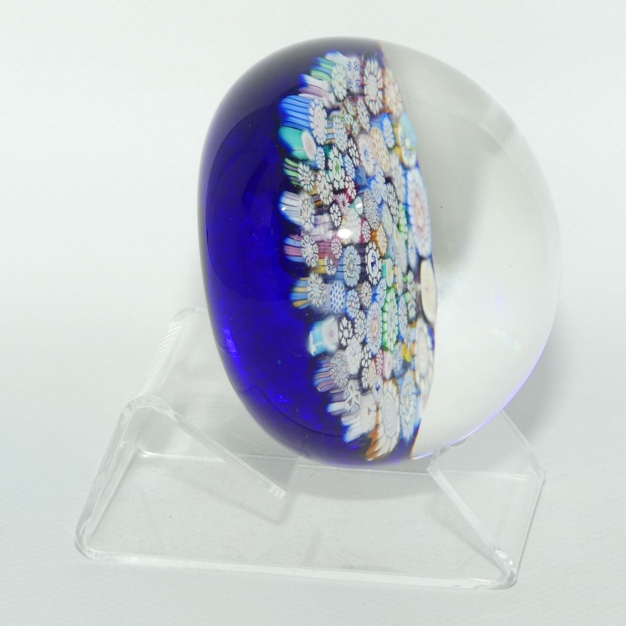 John Deacons Scotland Complex Closepack Large paperweight | Blue