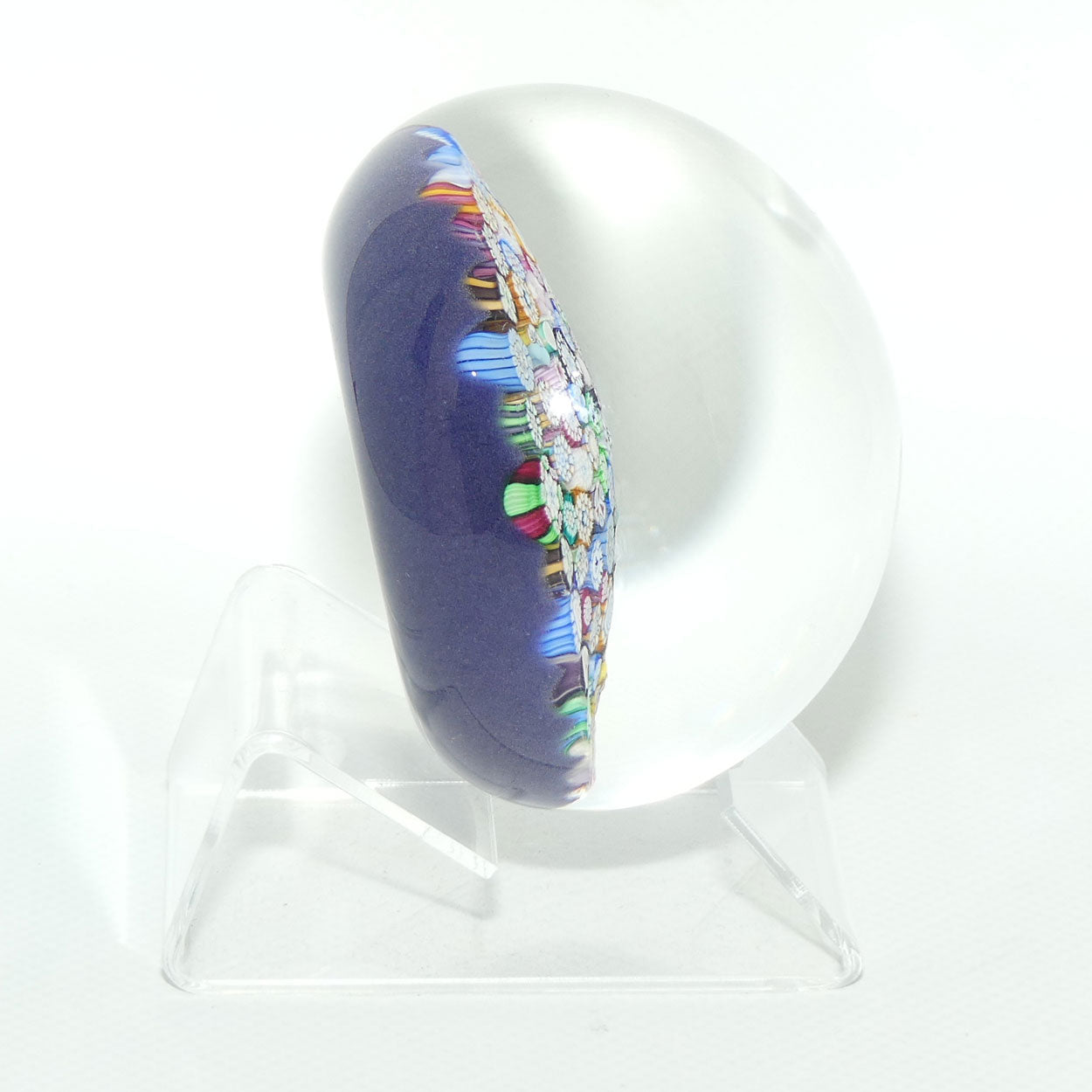 John Deacons Scotland Complex Closepack Millefiori Magnum paperweight | Mauve | #2