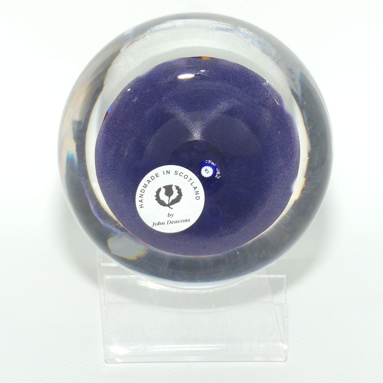 John Deacons Scotland Complex Closepack Millefiori Magnum paperweight | Mauve | #2