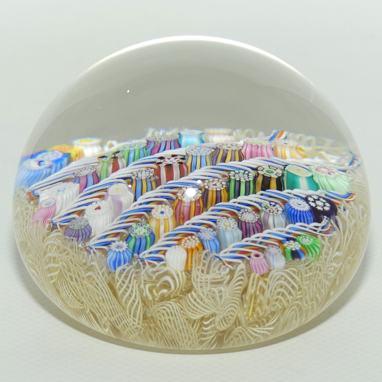 John Deacons Scotland Complex Linear Magnum Cream paperweight