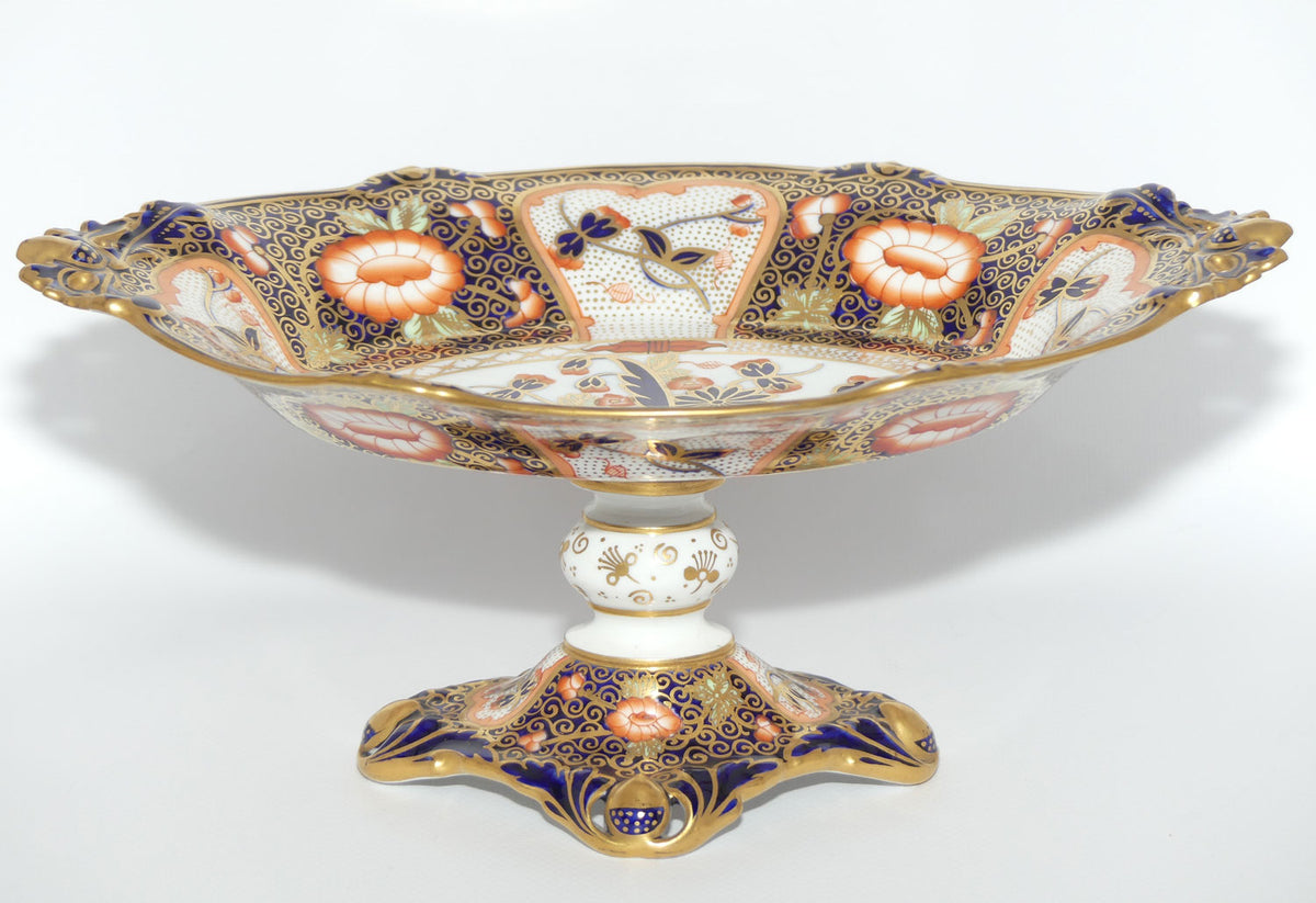Royal Crown Derby Imari footed oval comport | Pattern 8735