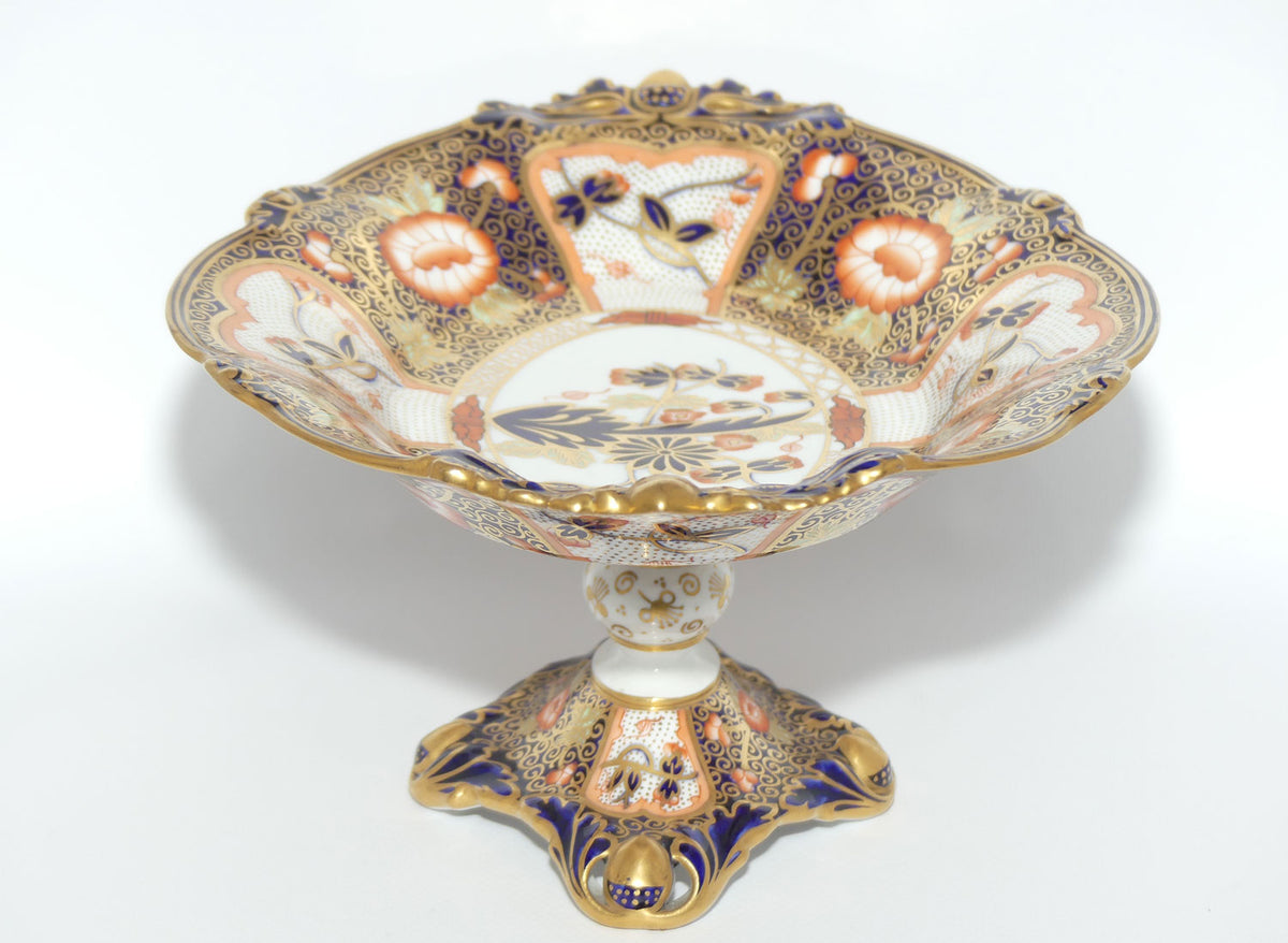 Royal Crown Derby Imari footed oval comport | Pattern 8735