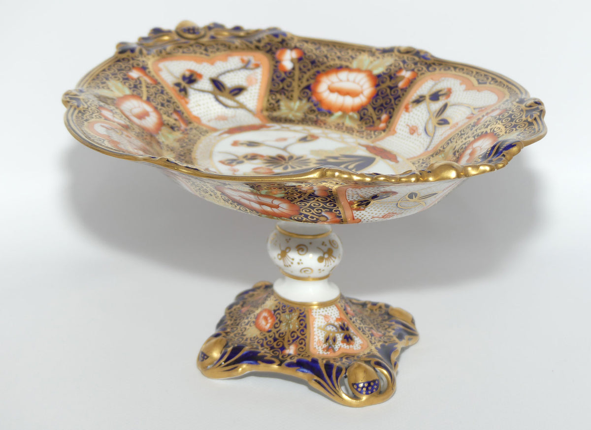 Royal Crown Derby Imari footed oval comport | Pattern 8735