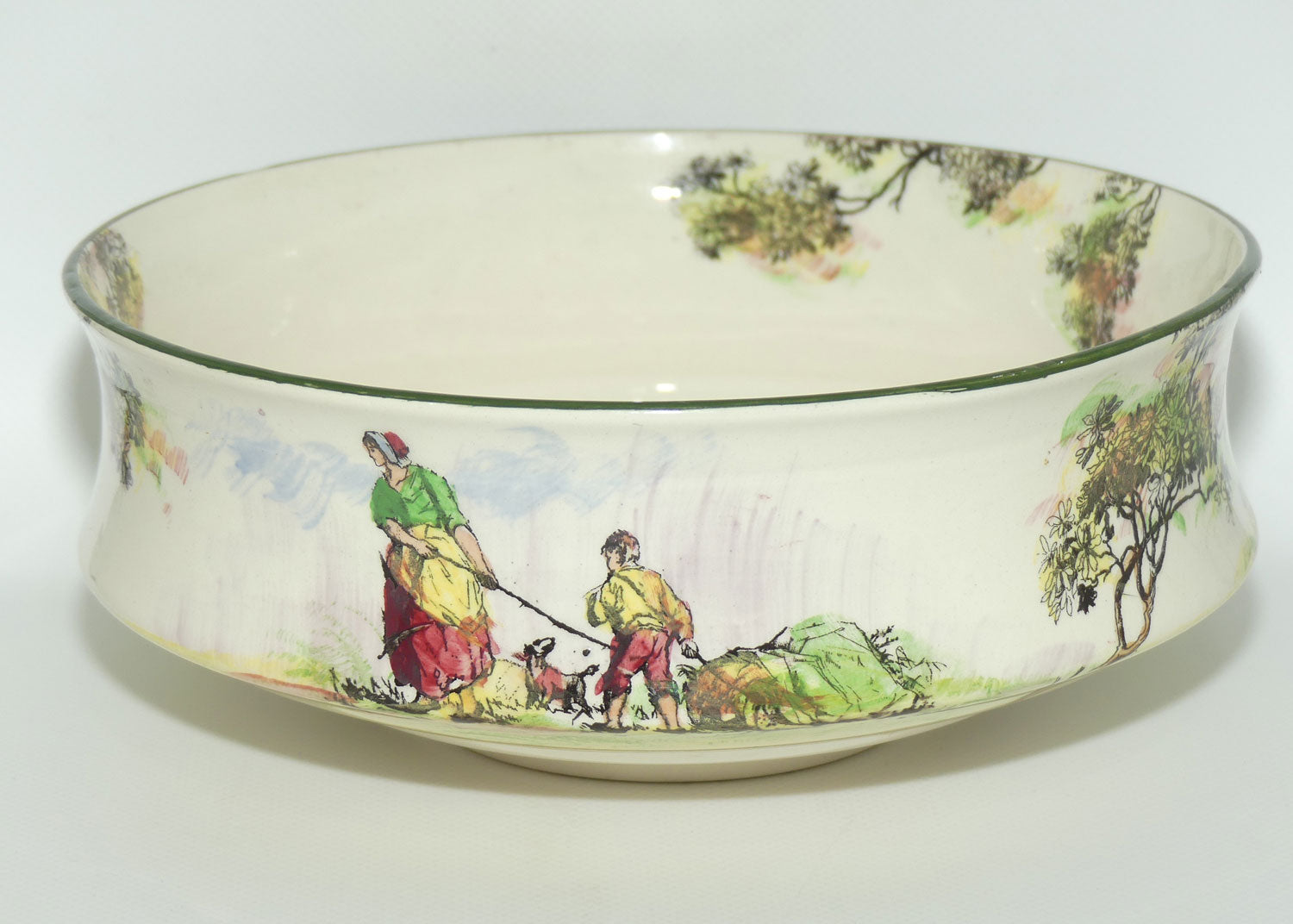 Royal Doulton Gleaners and Gypsies concave sided round bowl D4983