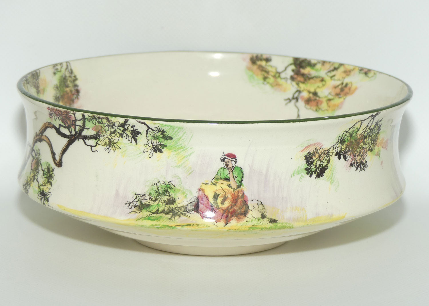 Royal Doulton Gleaners and Gypsies concave sided round bowl D4983