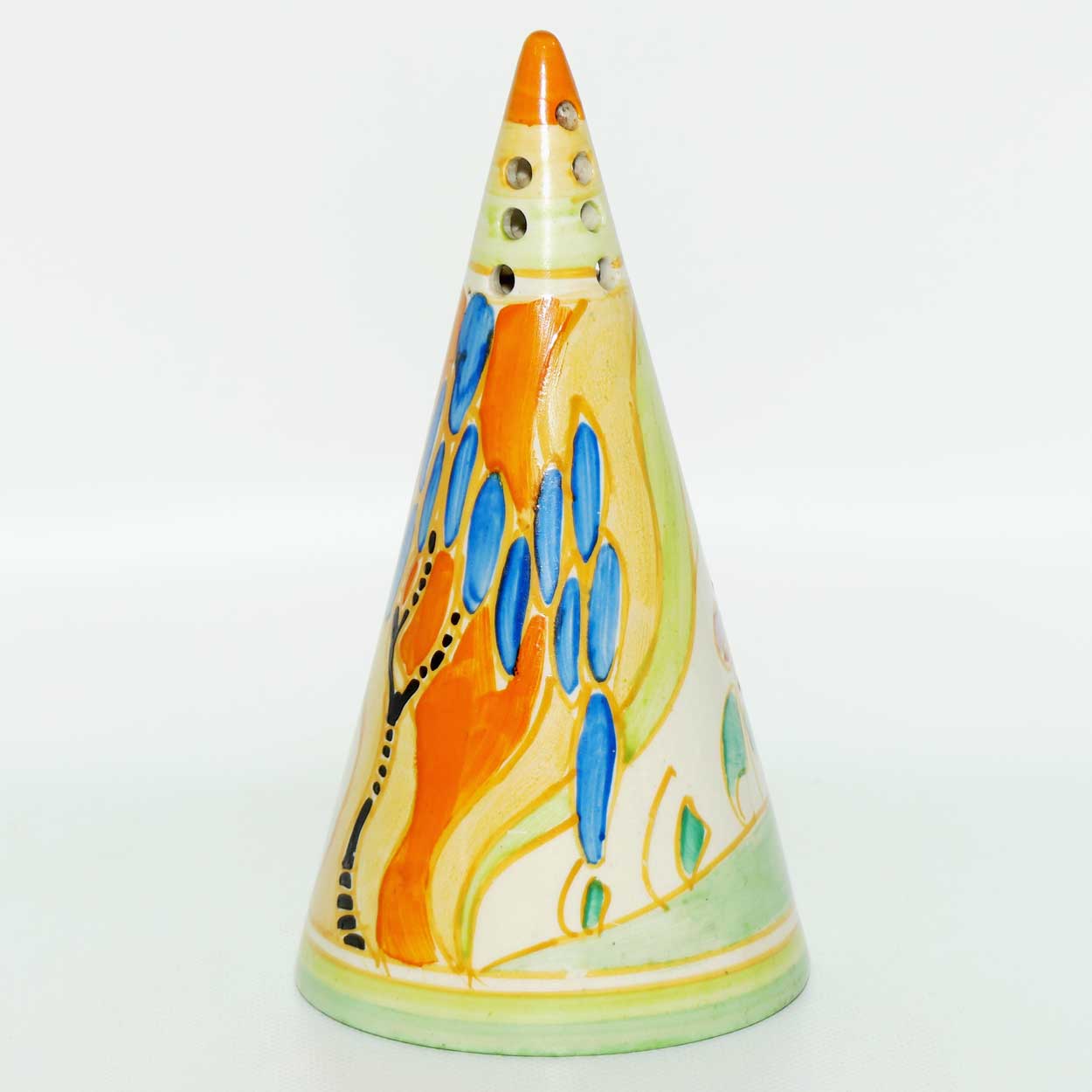 Clarice Cliff Fantasque Windbells conical sugar shaker