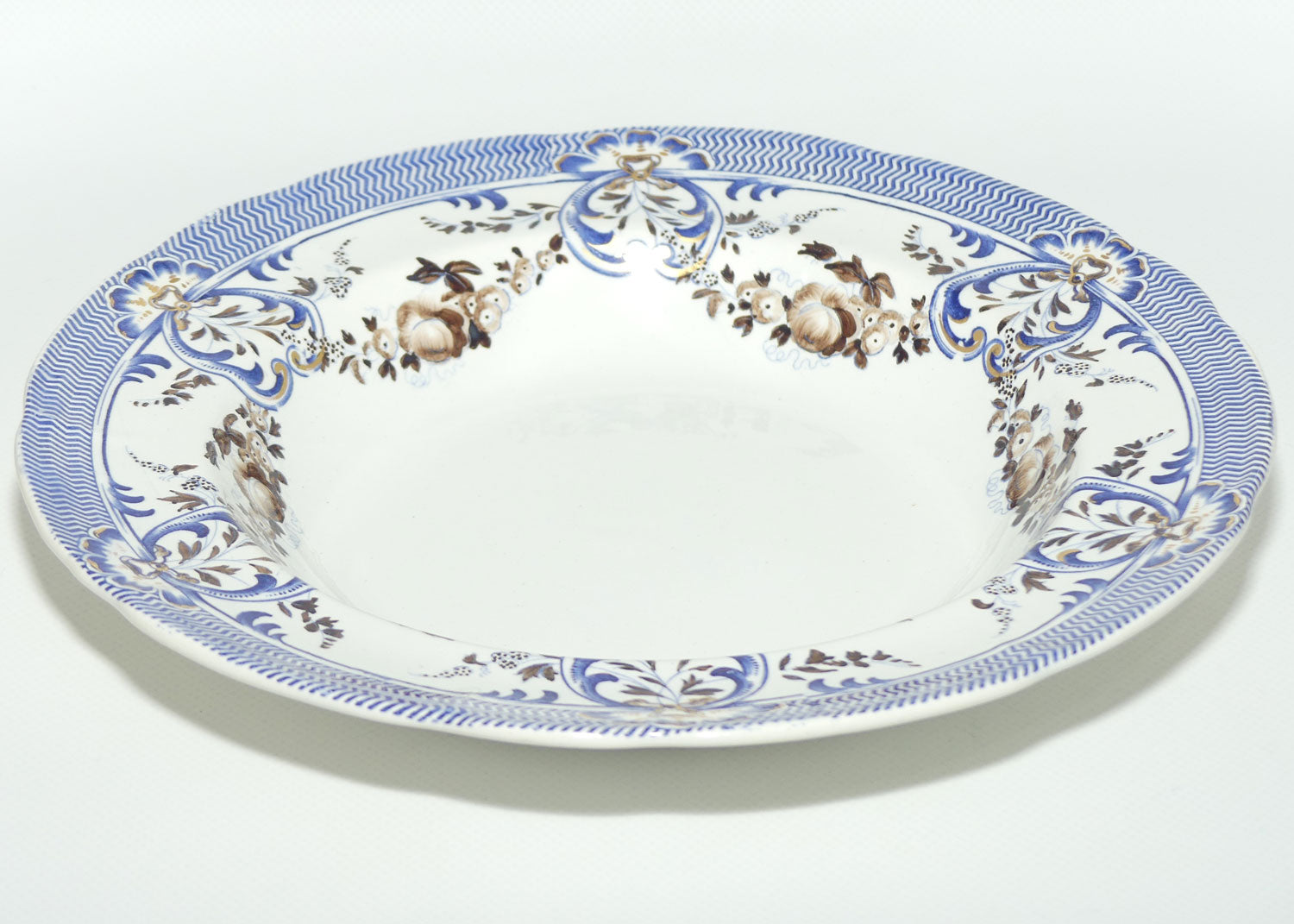 Copeland and Garrett New Fayence Blue and White bowl #1 | c.1833 - 1847 | Regency era