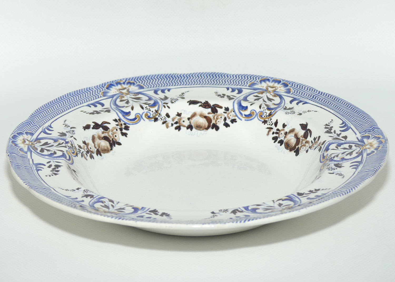 Copeland and Garrett New Fayence Blue and White bowl #2 | c.1833 - 1847 | Regency era