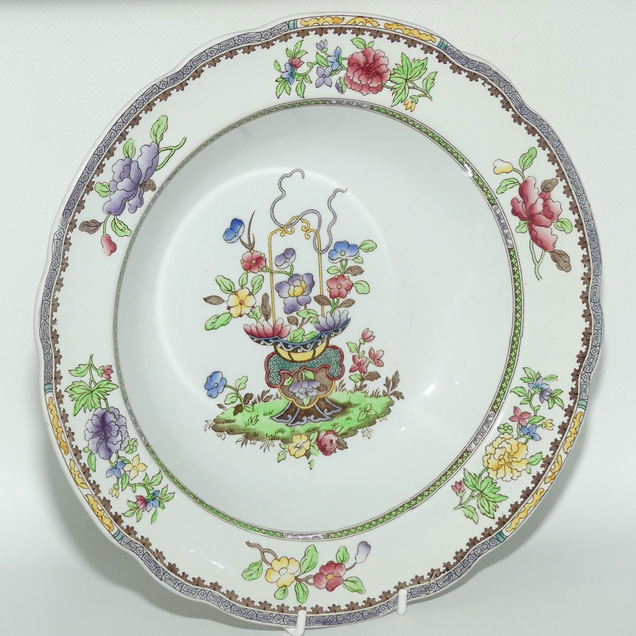 Copeland late Spode Old Bow pattern rimmed bowl c.1927