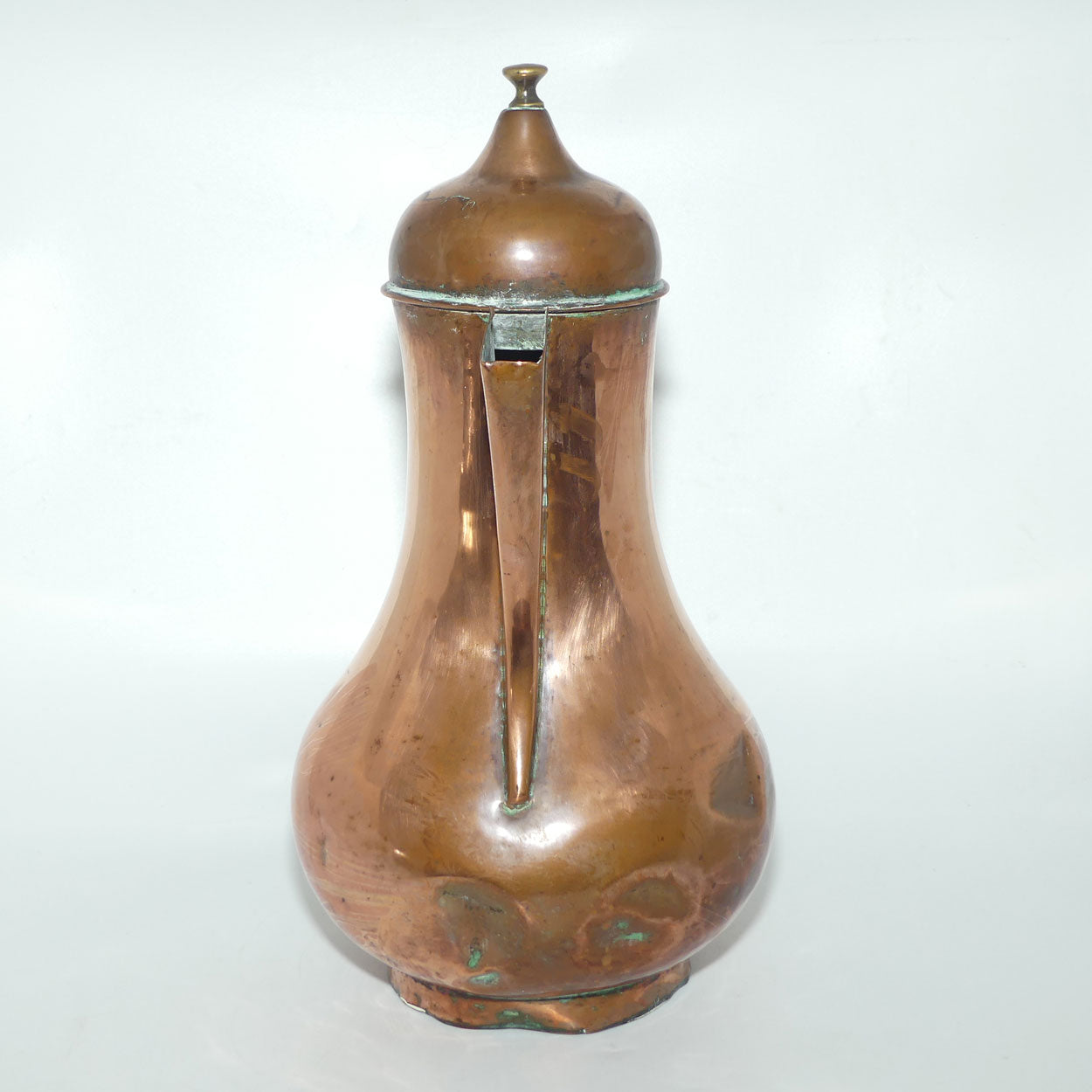 Victorian era Brass and Copper Hot Water Jug