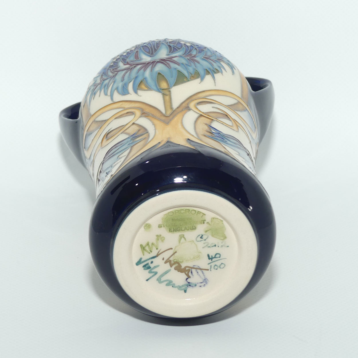 Moorcroft Cornflower Cavalcade 375/7 vase |40/100