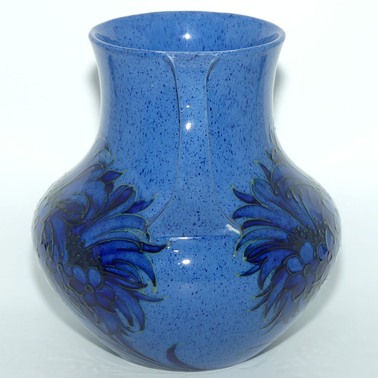 William Moorcroft Powder Blue Cornflower Shape 5/8 vase