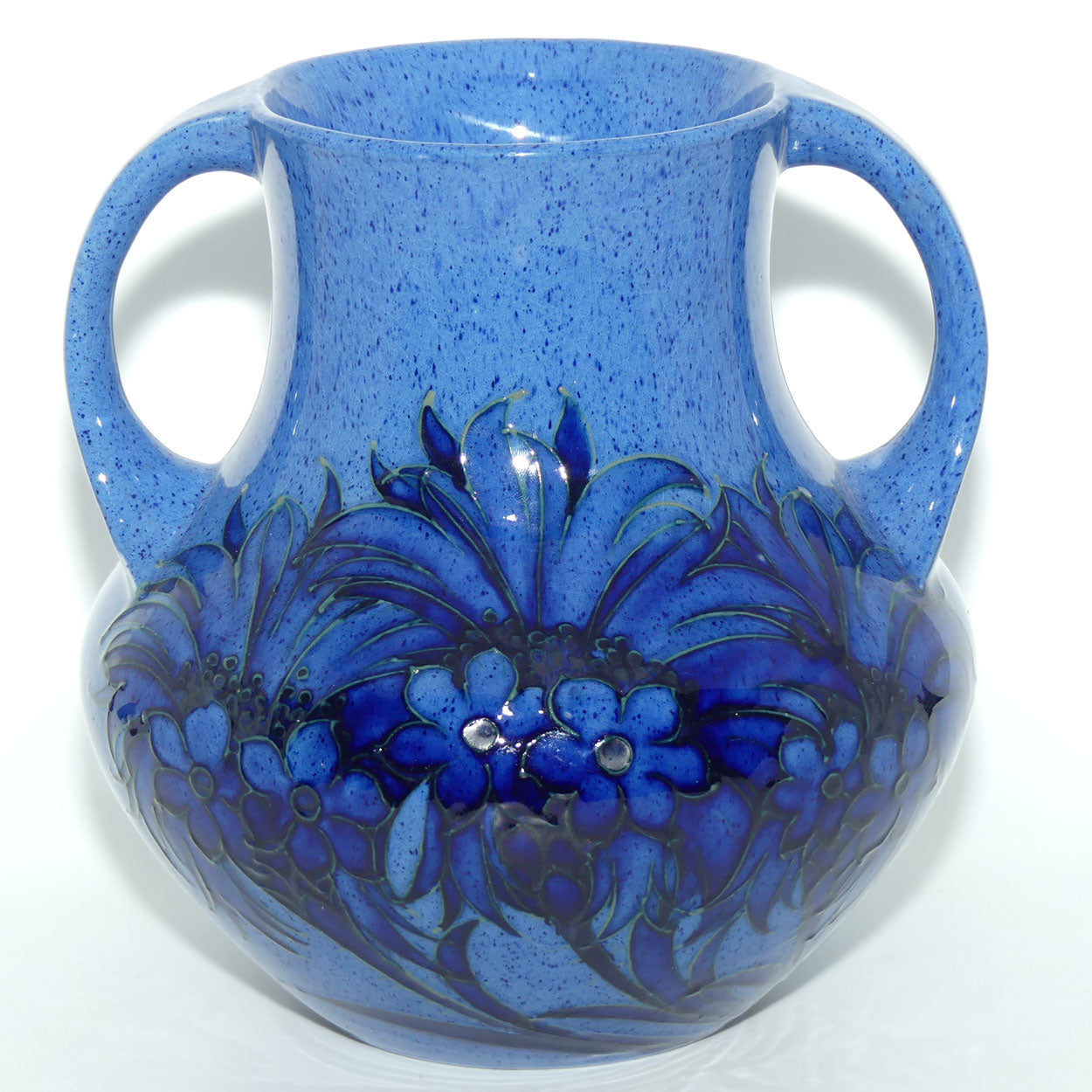 William Moorcroft Powder Blue Cornflower Shape 5/8 vase