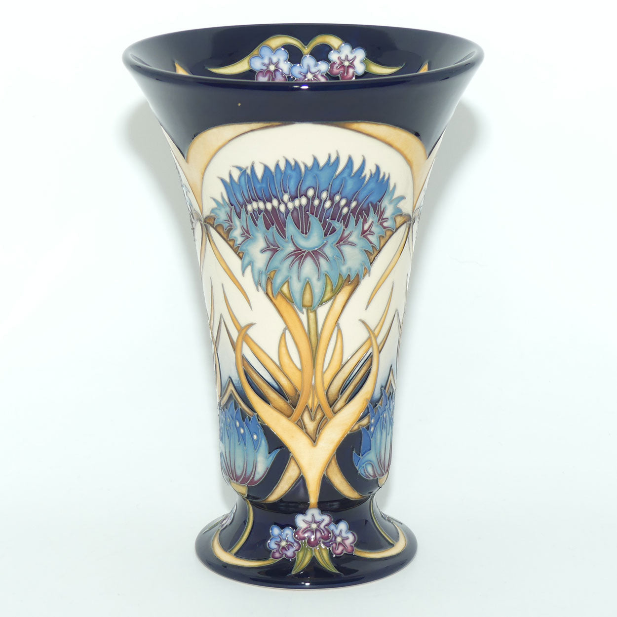 Moorcroft Cornflower Cavalcade 87/9 vase |LE 62/150