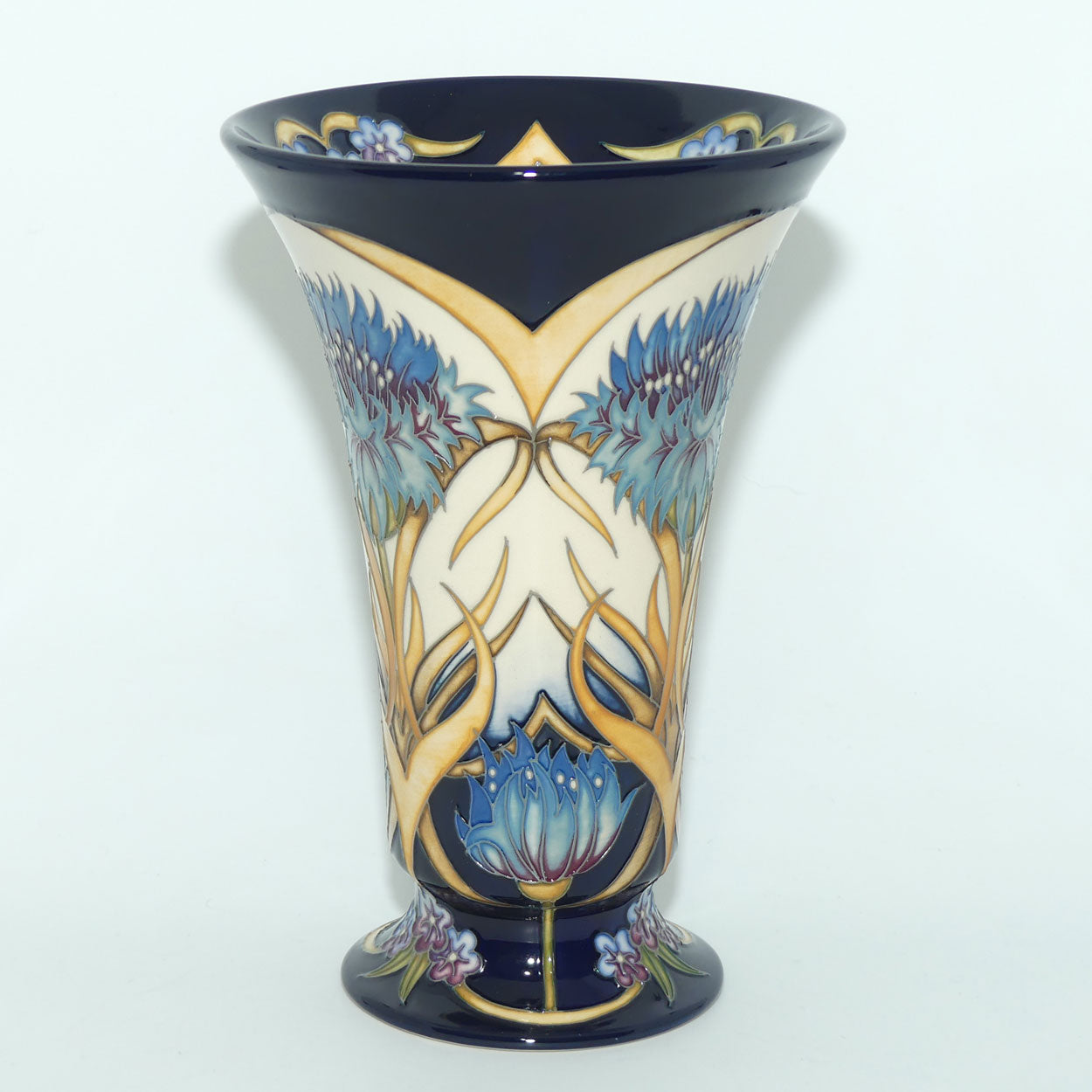Moorcroft Cornflower Cavalcade 87/9 vase |LE 62/150