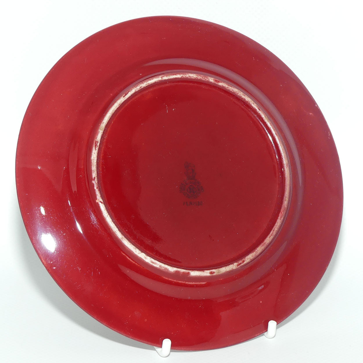 Royal Doulton Flambe Woodcut small plate | Cottage and Lake | 16cm