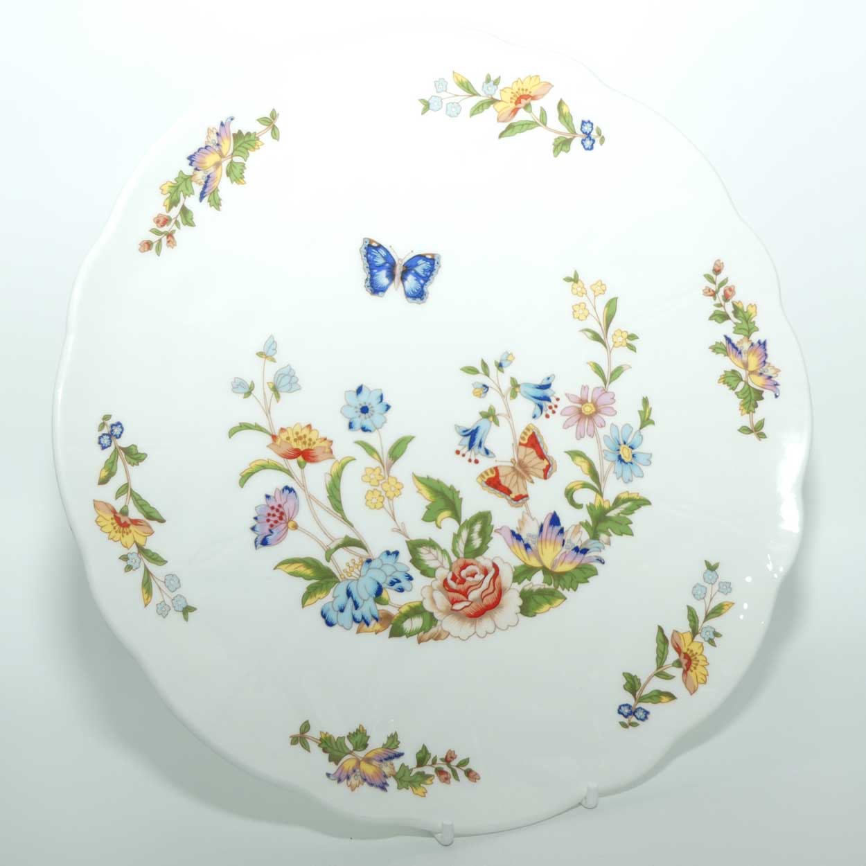 Aynsley cake plate | Cottage Garden pattern | 26cm diameter