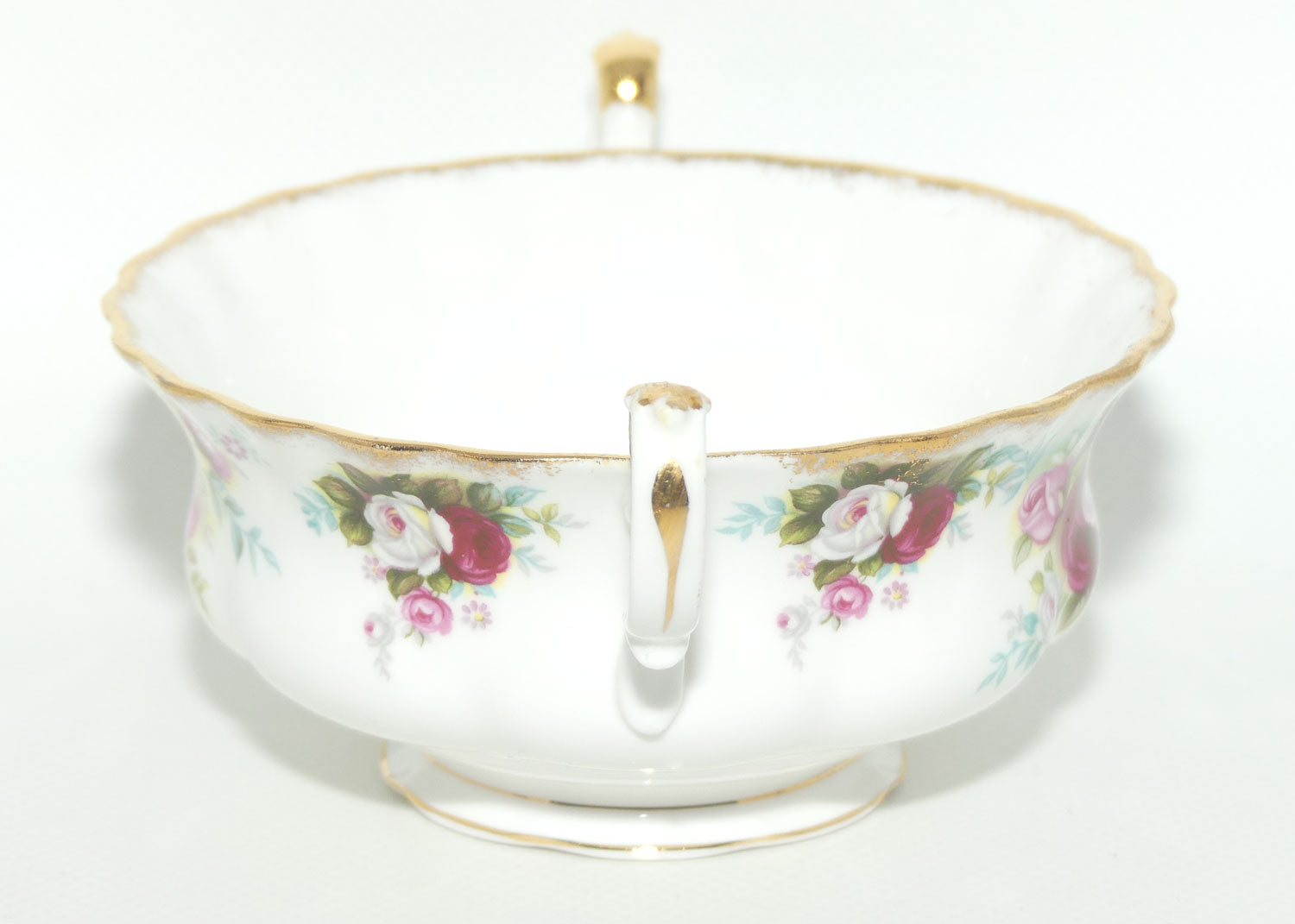 Royal Albert Bone China England Celebration handled coupe and underplate | UK Made