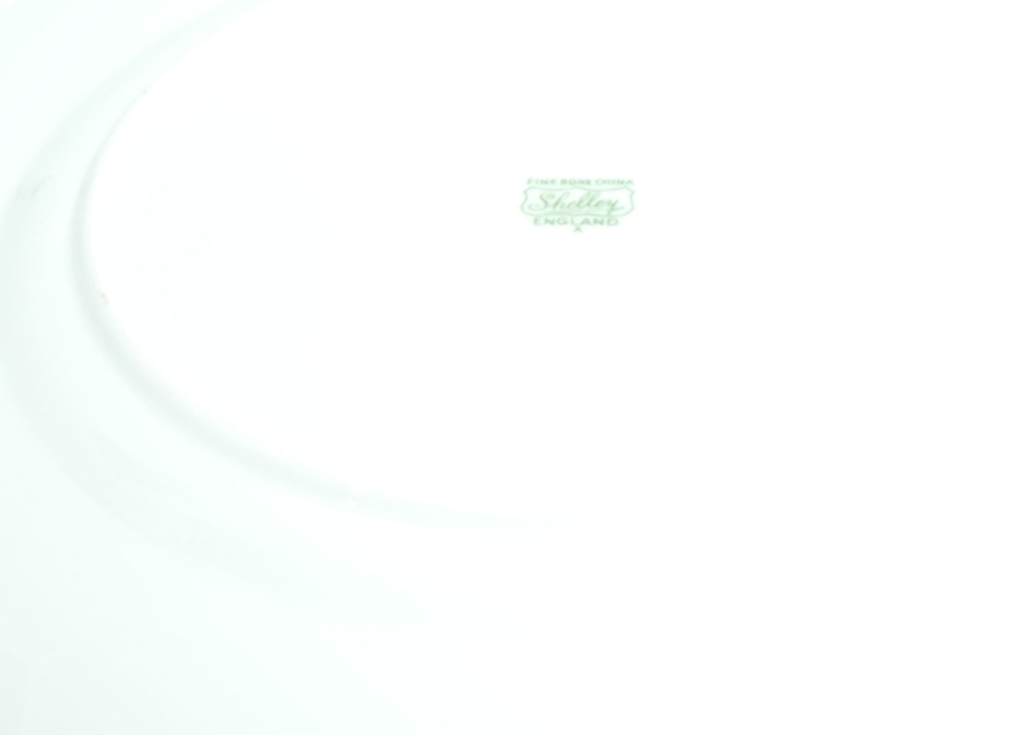 Shelley England Courting Scene Cameo plate | Green border