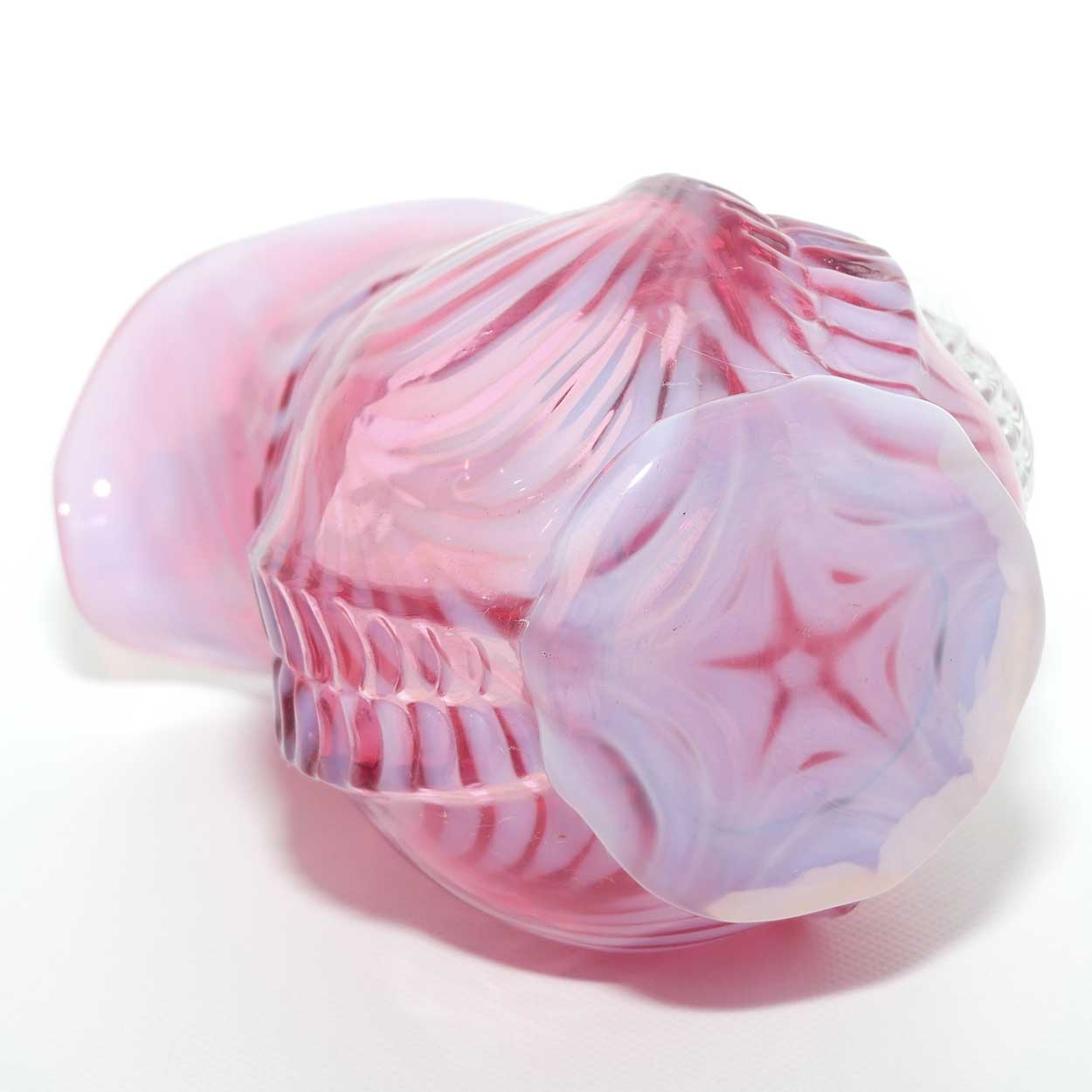 Fenton Glass USA Cranberry Opalescent jug