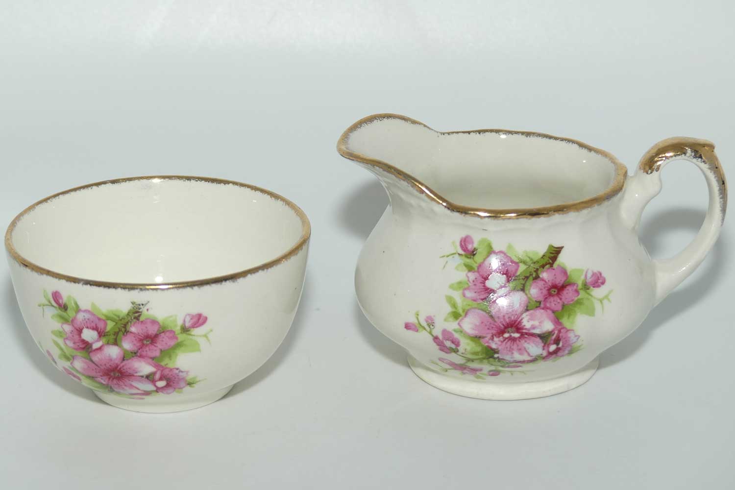 Grindley England Cream Petal Floral coffee set