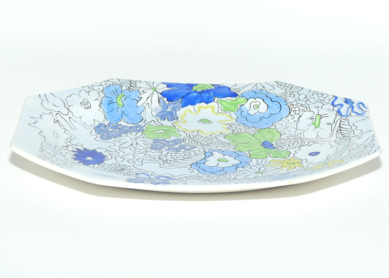 Clarice Cliff Bizarre Crepe de Chene rectangular tray