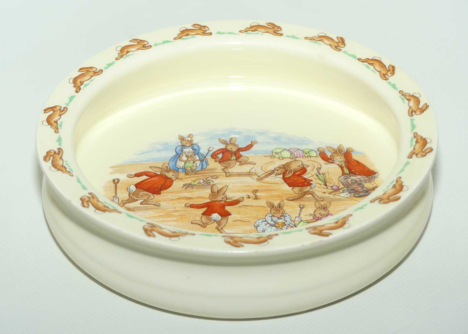 Royal Doulton Bunnykins Tableware Cricket Game baby plate | Round | Large