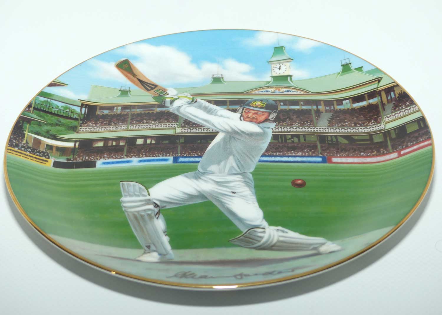 Cricket Memorabilia | Australian Cricketing Greats plate | #2 | Allan Border
