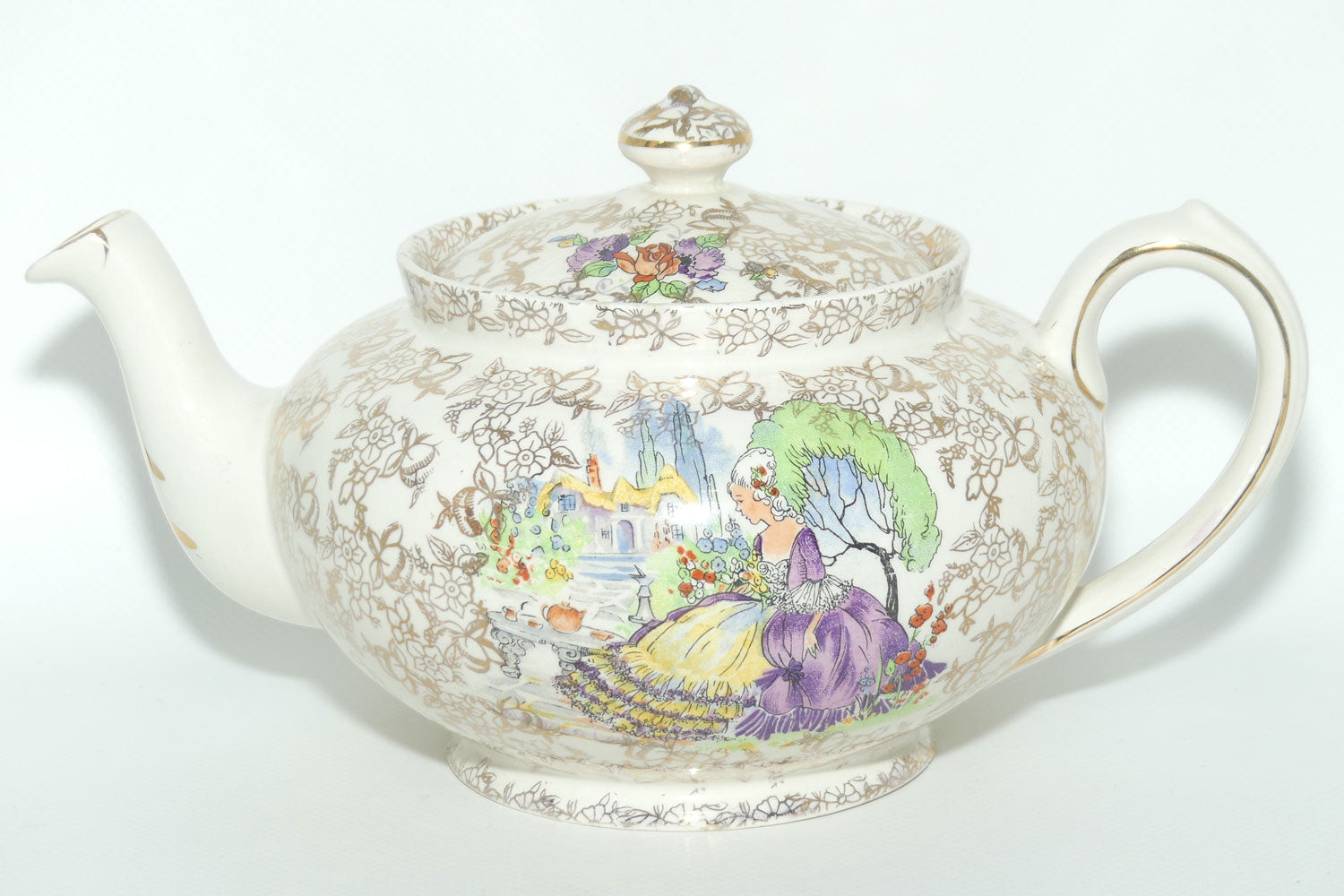 BCM Nelson Ware Pompadour | Crinoline Lady tea pot