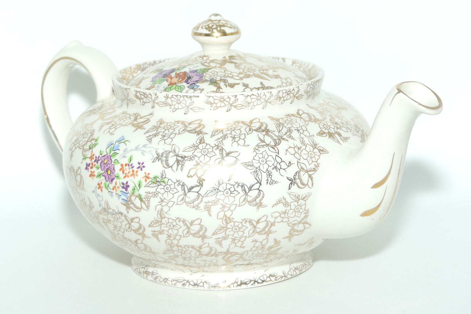 BCM Nelson Ware Pompadour | Crinoline Lady tea pot