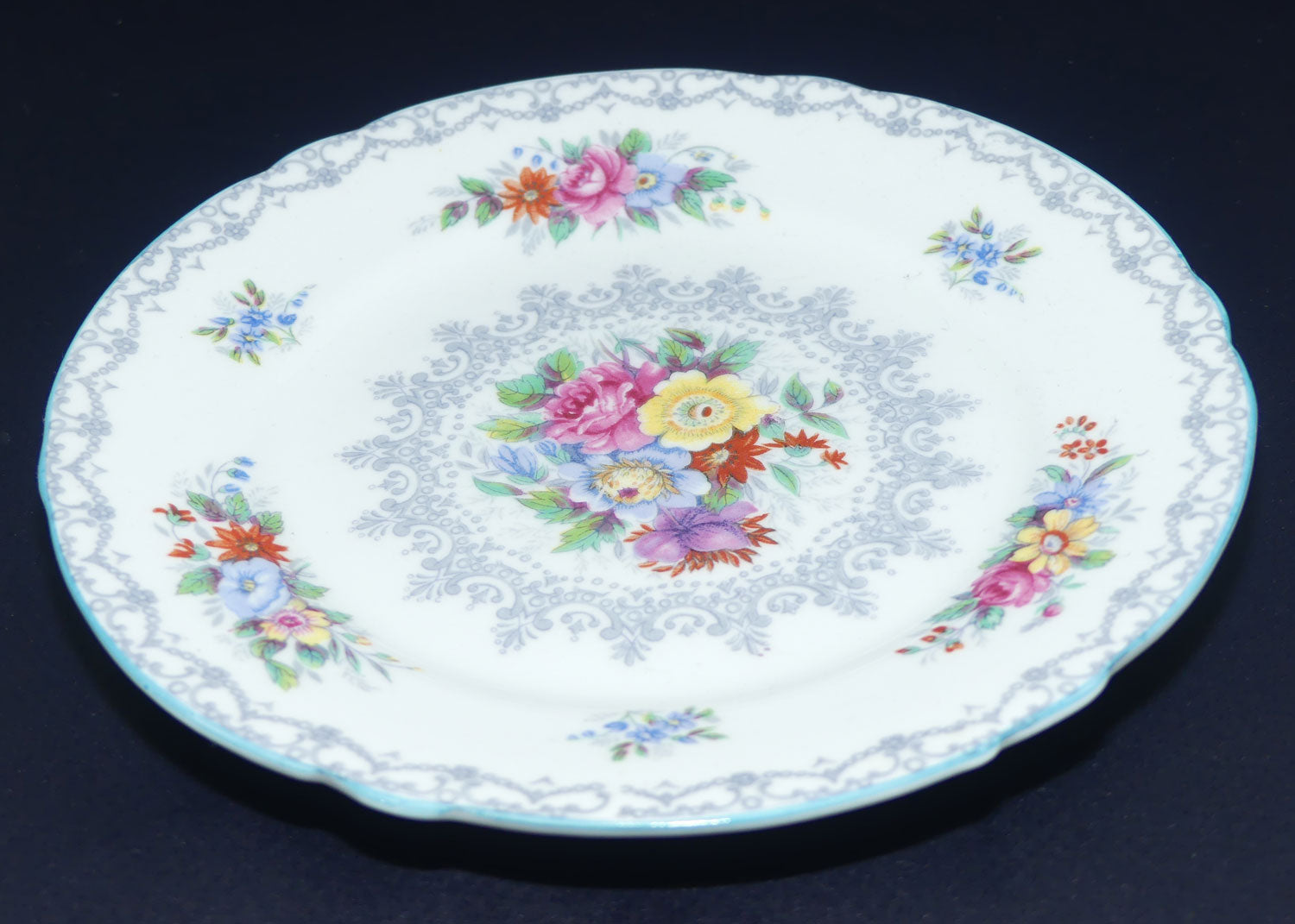 Shelley Henley shape Crochet pattern trio | White Wash | Blue Trim