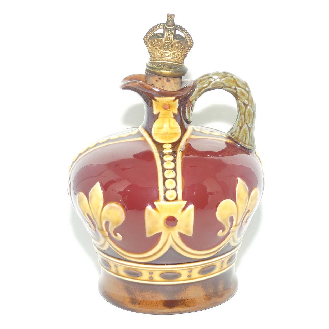 Royal Doulton Kingsware flask | George VI Coronation Crown