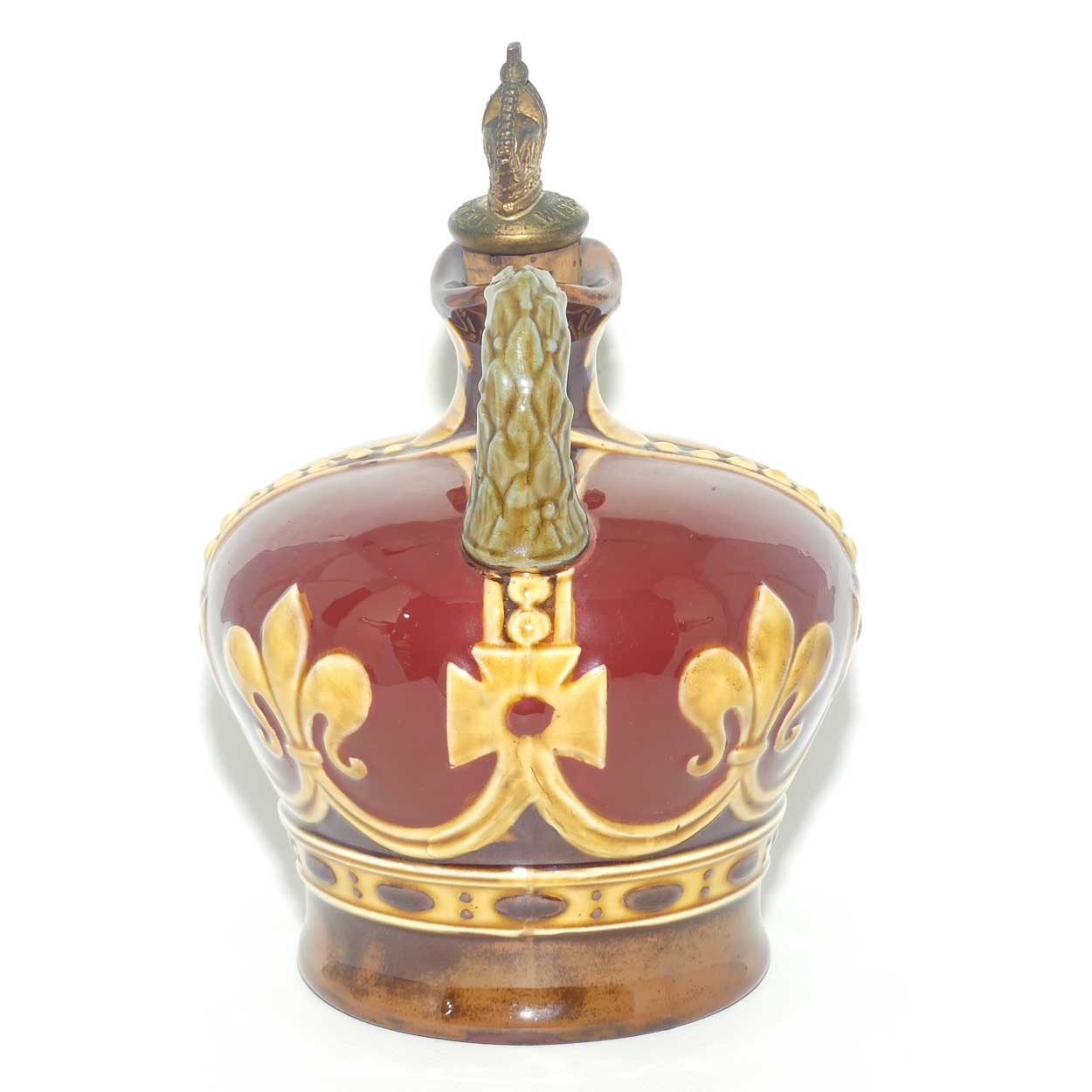 Royal Doulton Kingsware flask | George VI Coronation Crown