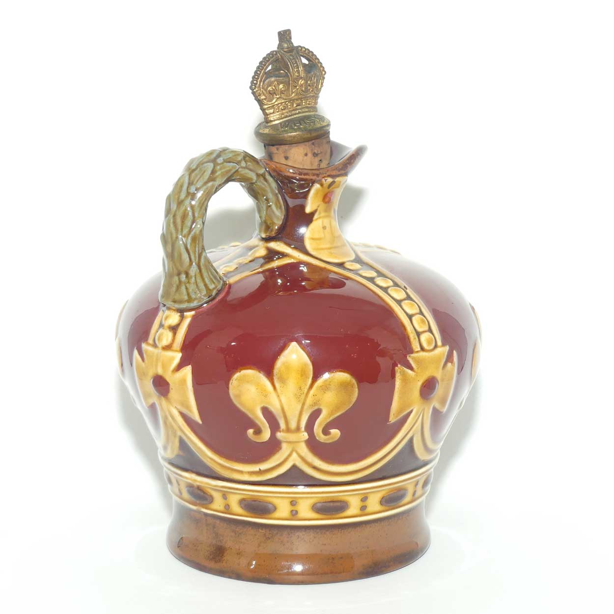 Royal Doulton Kingsware flask | George VI Coronation Crown