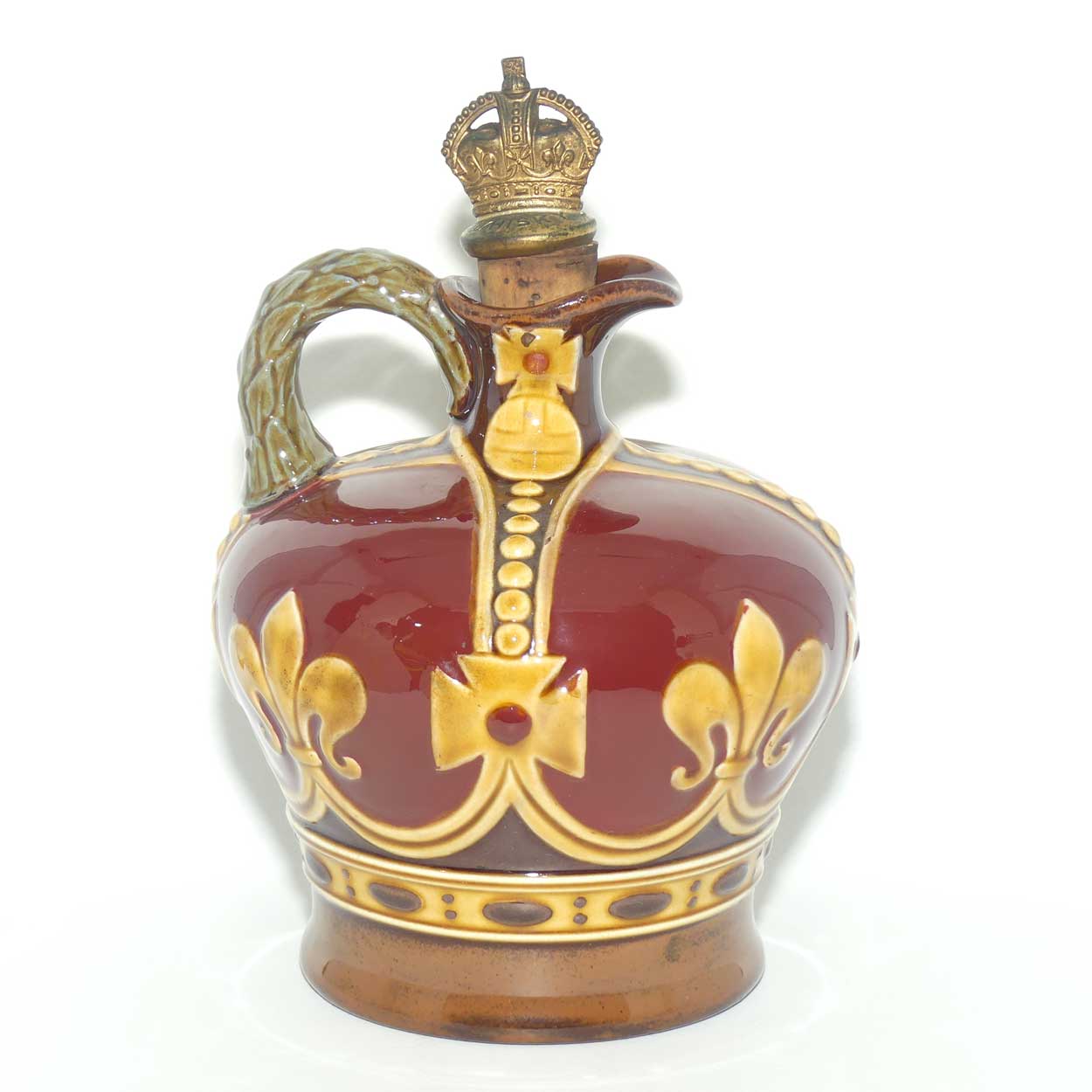 Royal Doulton Kingsware flask | George VI Coronation Crown