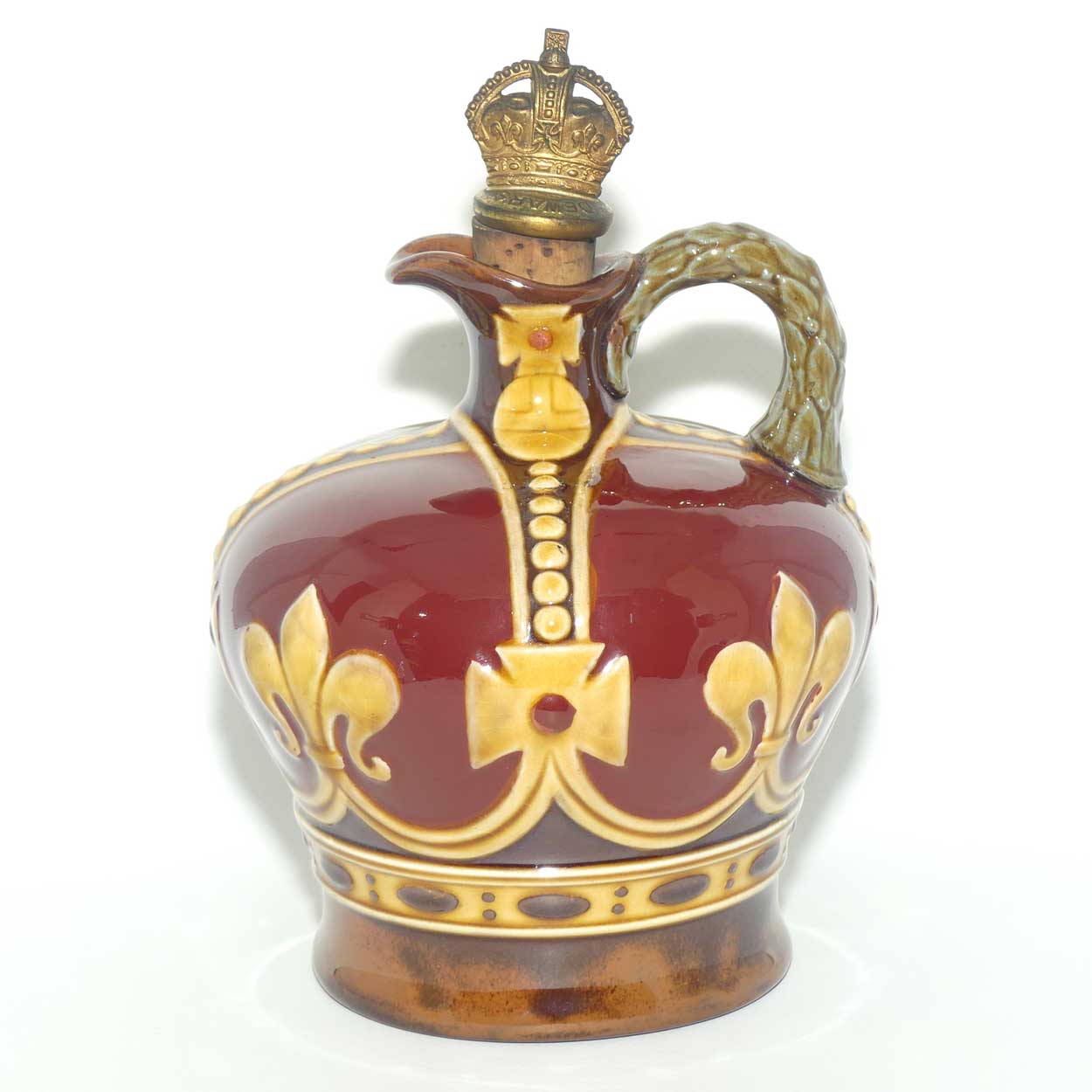 Royal Doulton Kingsware flask | George VI Coronation Crown