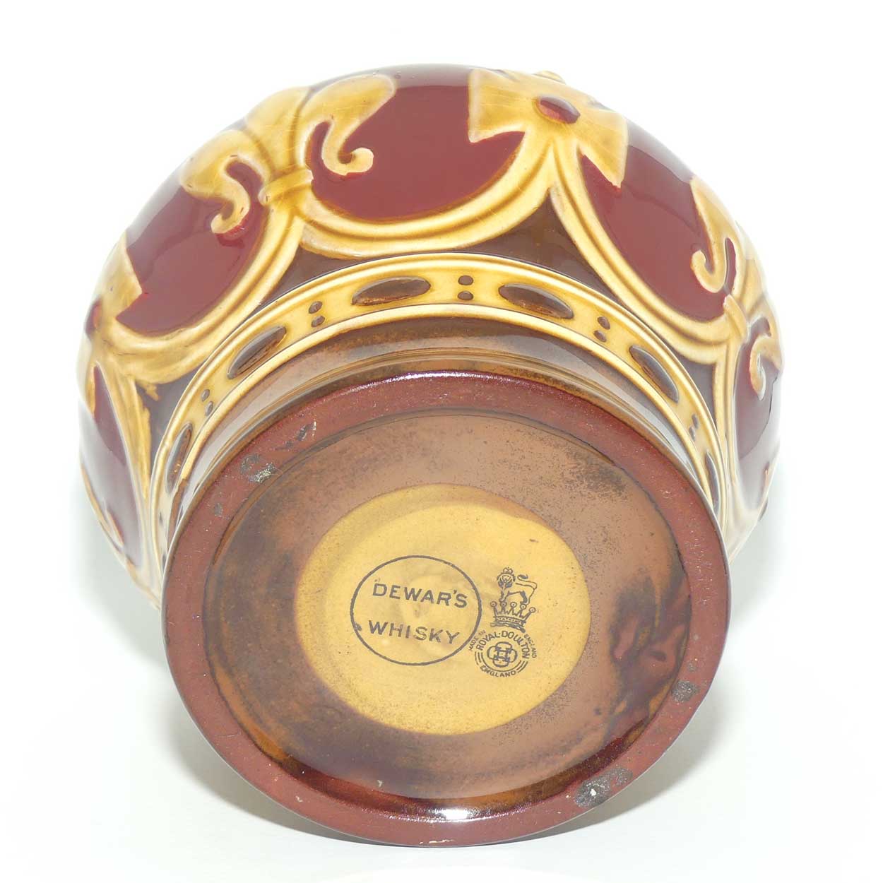 Royal Doulton Kingsware flask | George VI Coronation Crown